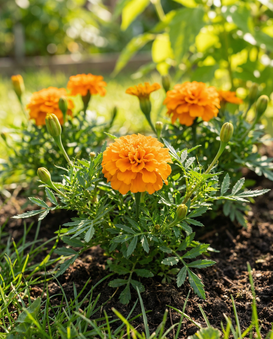 Frans Afrikaantje Petite Orange (Tagetes patula) – eenjarige bloemenzaden van SeedsChoice