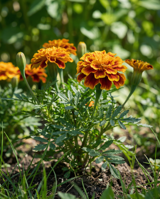 Frans Afrikaantje Harmony Petite (Tagetes patula) – eenjarige bloemenzaden van SeedsChoice