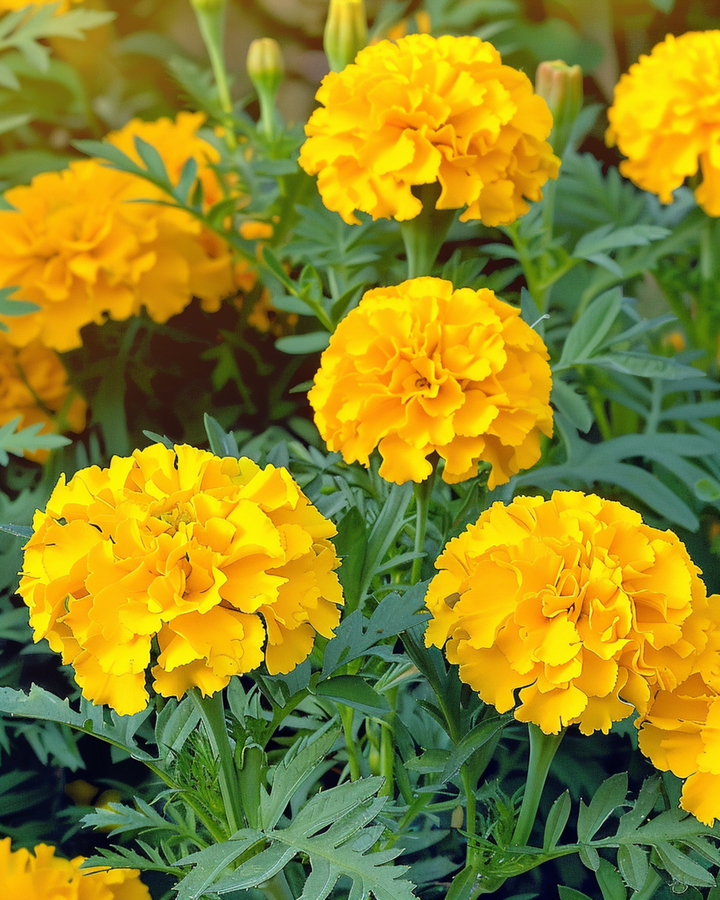 Frans Afrikaantje Petite Yellow zaden (Tagetes patula) – eenjarige bloem
