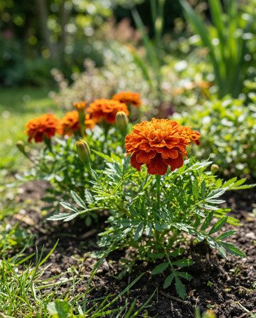Frans Afrikaantje Tangerine (Tagetes patula) – eenjarige bloemenzaden van SeedsChoice