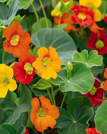 Nasturtium Mixed Single zaden (Tropaeolum majus) – eenjarige bloem