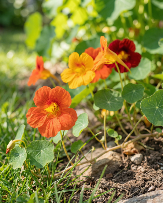 Nasturtium Glorious Gleam (Tropaeolum majus) – eenjarige zaden van SeedsChoice