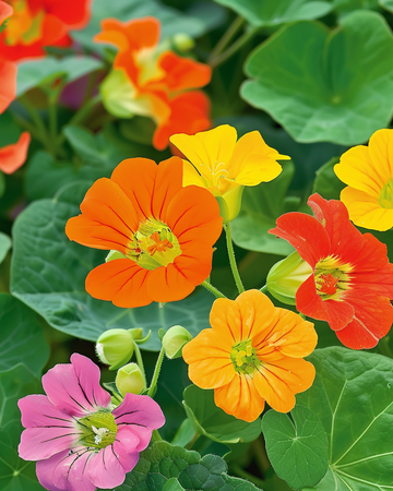 Nasturtium Tom Thumb zaden (Tropaeolum majus) – eenjarige bloem