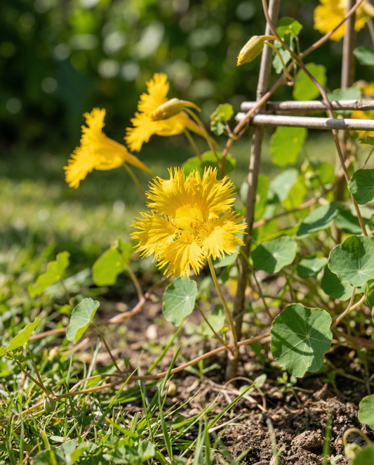 Canary Creeper Climber (Tropaeolum peregrinum) – eenjarige klimplant zaden van SeedsChoice
