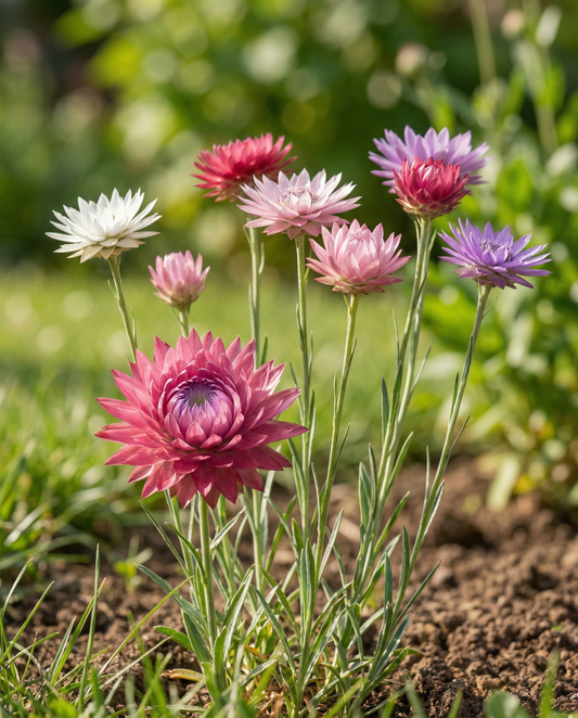 Mixed Mix (Xeranthemum annuum) – eenjarige bloemenzaden van SeedsChoice
