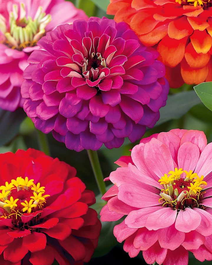 Dahlia Flowered zaden (Zinnia elegans) – eenjarige bloem