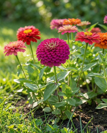Dahlia Flowered (Zinnia elegans) – eenjarige bloemenzaden van SeedsChoice
