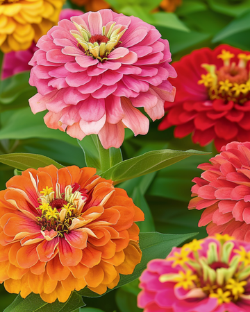 Giants Of California Mixed Colors zaden (Zinnia elegans) – eenjarige mix