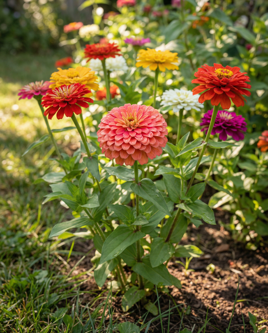 Giants Of California Mixed Colors (Zinnia elegans) – eenjarige mix zaden van SeedsChoice