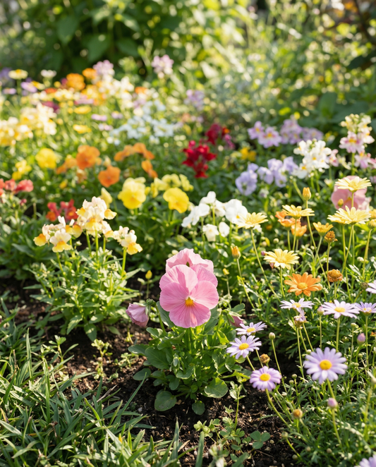 Japanese Carpet Mix 15 tot 45 cm – eenjarige bloemenzaden van SeedsChoice