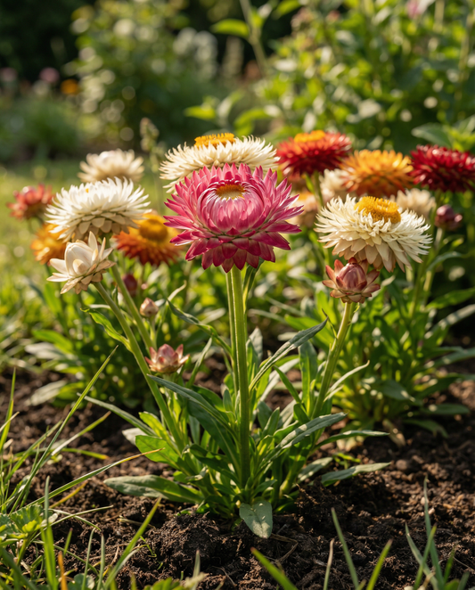Everlasting Mix For Drying And Cutting – eenjarige bloemenzaden van SeedsChoice