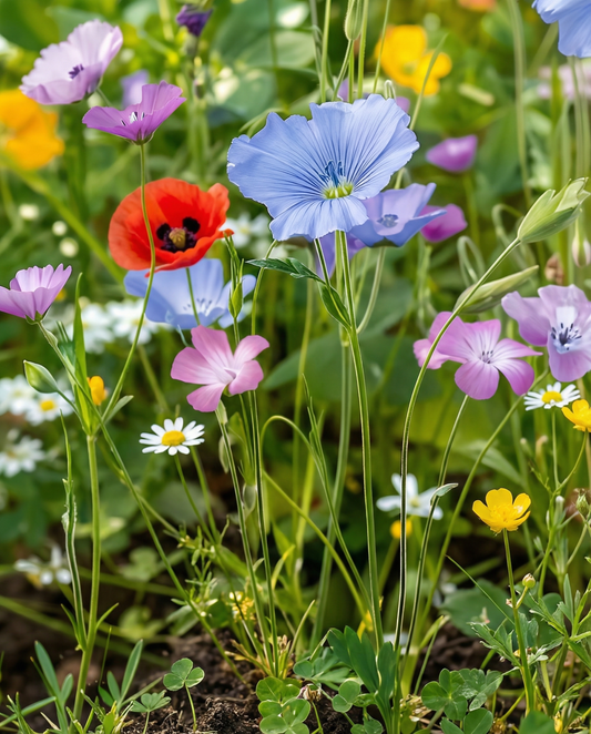 Wildflower Mix 10 G (Linum usitatissimum) – eenjarige bloemenzaden van SeedsChoice