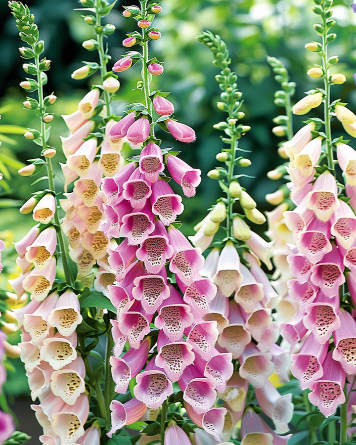 Mixed Colors 140 Cm horti tops zaden (Digitalis purpurea) – tweejarige bloem