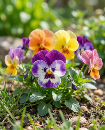 Viooltje Trimardeau Mixed (Viola wittrockiana) – tweejarige bloemenzaden van SeedsChoice