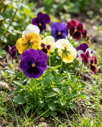 Viooltje Aalsmeer Giants Mixed (Viola wittrockiana) – tweejarige bloemenzaden van SeedsChoice