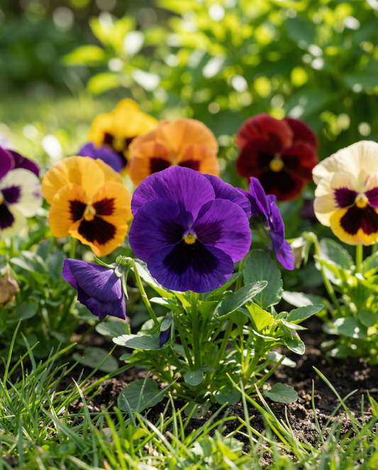 Viooltje Swiss Giants Mixed (Viola wittrockiana) – tweejarige bloemenzaden van SeedsChoice