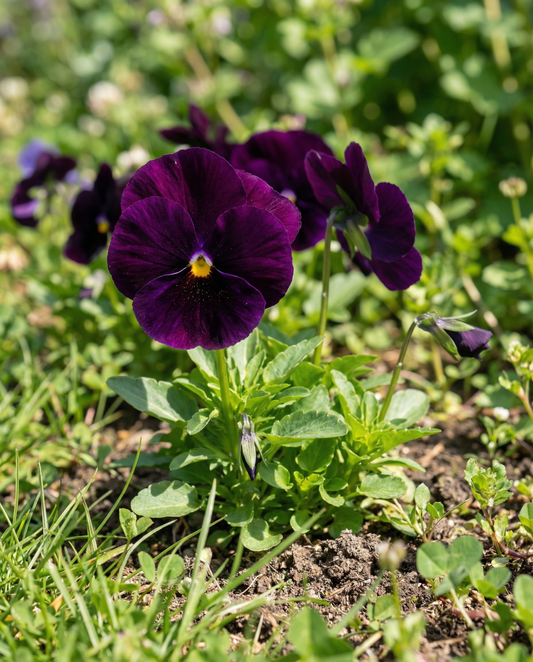 Viooltje Swiss Giants Berna (Viola wittrockiana) – tweejarige bloemenzaden van SeedsChoice