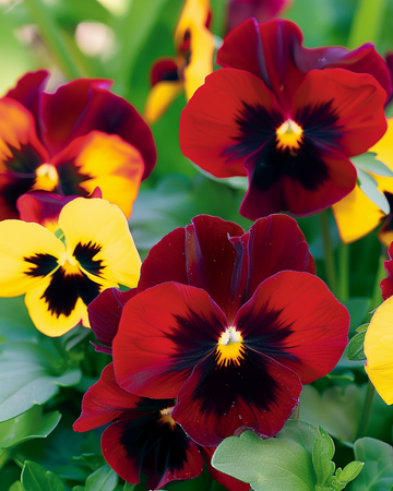 Viooltje Red Wing zaden (Viola wittrockiana) – tweejarige bloem