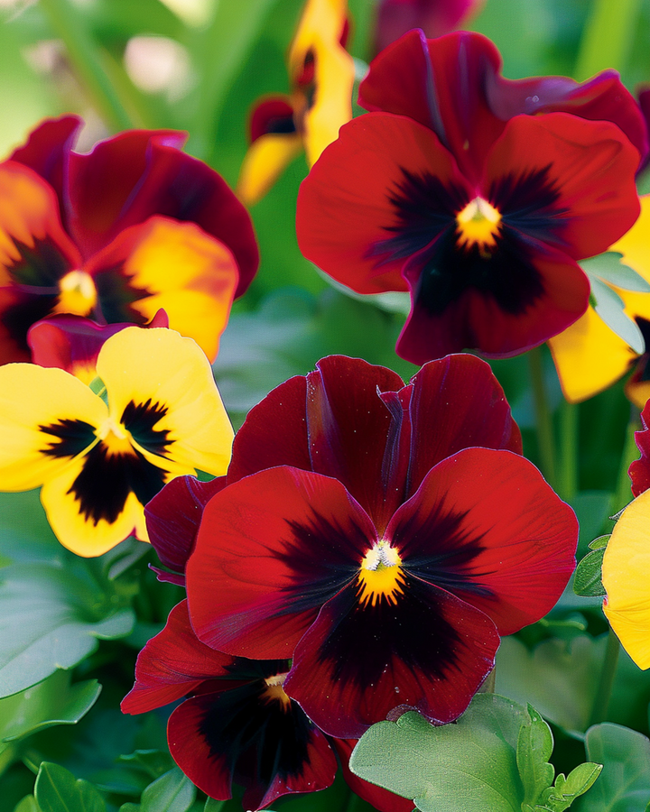 Viooltje Red Wing zaden (Viola wittrockiana) – tweejarige bloem