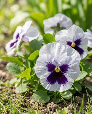 Viooltje Silverbride (Viola wittrockiana) – tweejarige bloemenzaden van SeedsChoice