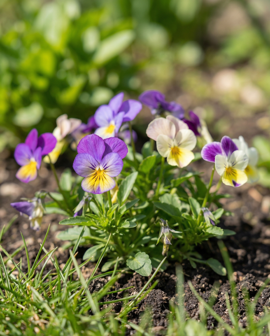 Bambini Mixed (Viola cornuta) – tweejarige bloemenzaden van SeedsChoice