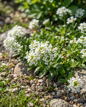 Rock Cress Snowball (Arabis alpina) – meerjarige bloemenzaden van SeedsChoice