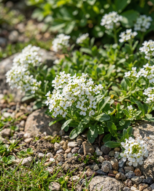 Rock Cress Snowball (Arabis alpina) – meerjarige bloemenzaden van SeedsChoice