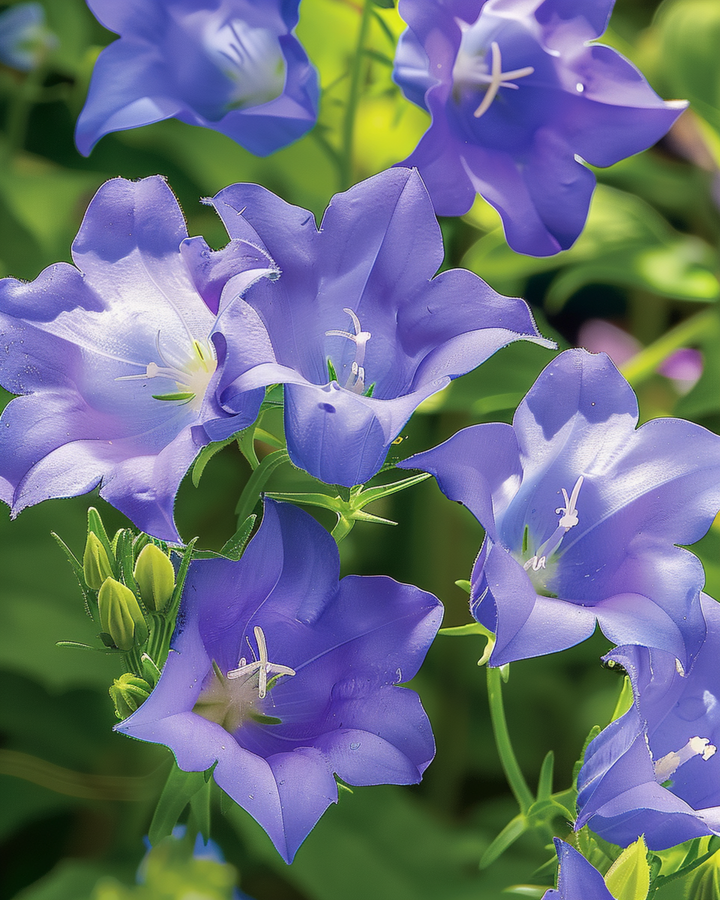 Blue zaden (Campanula carpatica) – meerjarige bloem