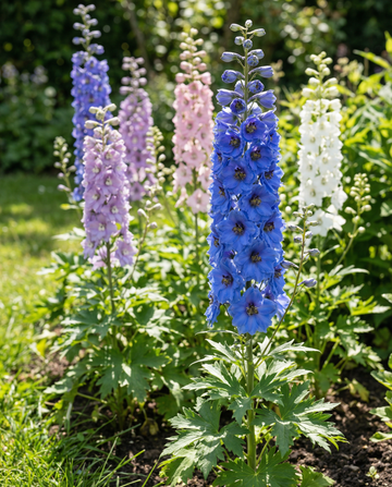 Larkspur Giant Pacific (Delphinium cultorum) – meerjarige mix zaden van SeedsChoice