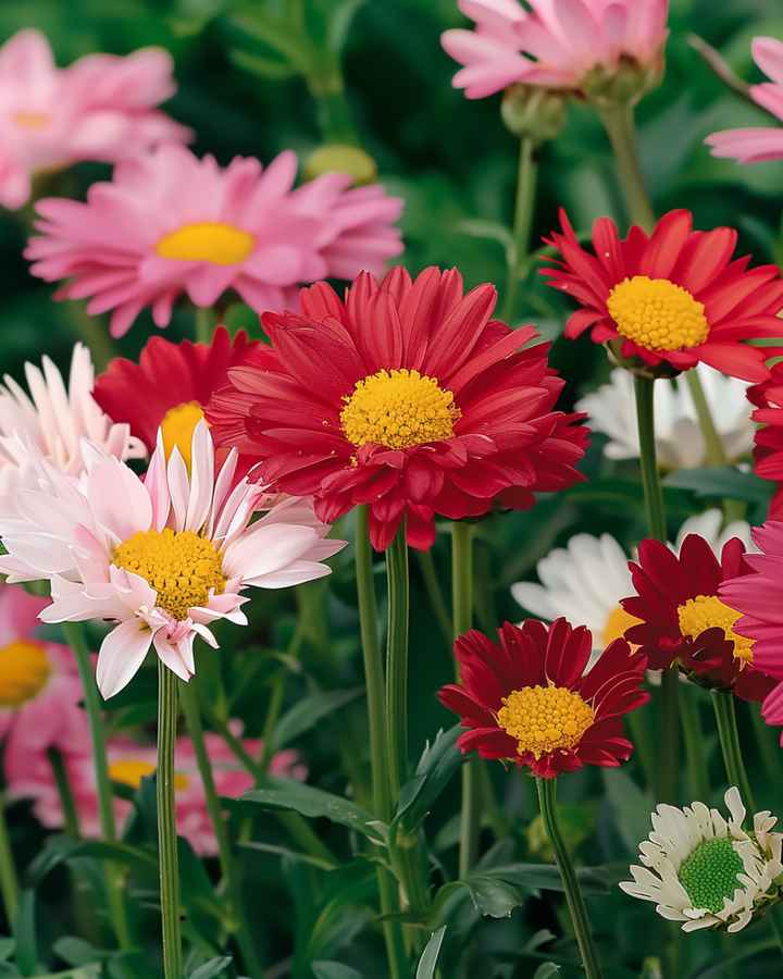 Pyrethrum Robinsons Giants zaden (Tanacetum coccineum) – meerjarige mix