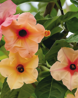 Zwartoogje-zaden Thunbergia Alata African Sunset meerjarige mix