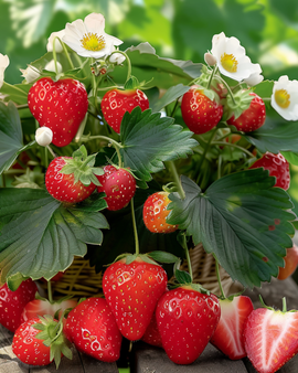 Aardbei zaden Rainbow Treasure F1 Fragaria Ananassa vaste plant