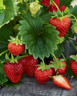 Aardbei Ruby Ann F1 zaden Fragaria Ananassa vaste plant