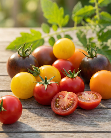 Cherrytomaatzaden Mix 4 Varieties (Solanum lycopersicum) – eenjarige groentezaden van SeedsChoice