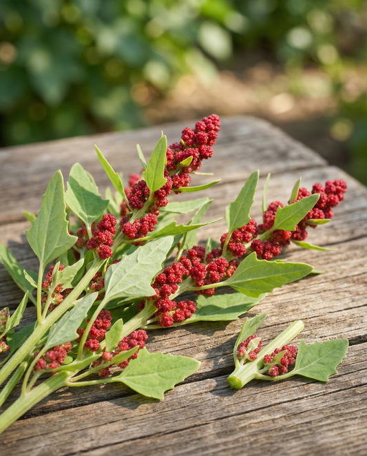 Aardbeispinazie (Chenopodium capitatum) – eenjarige groentezaden van SeedsChoice