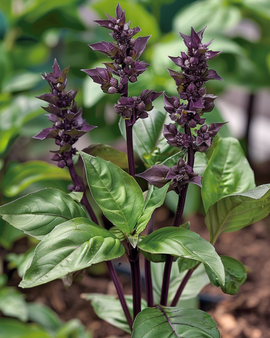 Kaneelbasilicum zaden Ocimum Basilicum eenjarig kruid