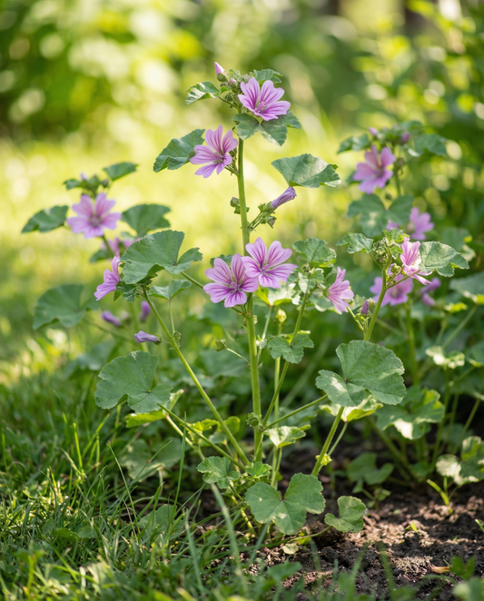 Kaasjeskruid (Malva sylvestris) – meerjarige kruidenzaden van SeedsChoice