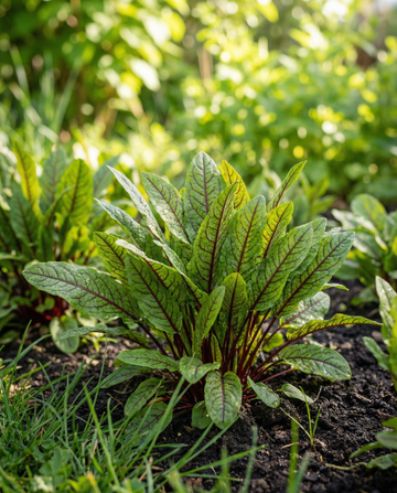 Red Veined Sorrel (Rumex sanguineus) – meerjarige kruidenzaden van SeedsChoice
