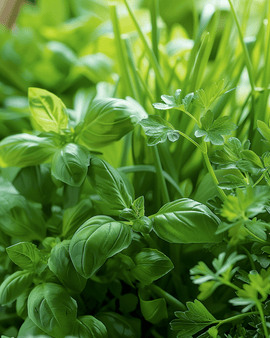 Kruidenmix zaden eenjarige culinaire melange basilicum peterselie bieslook rucola tuinkers