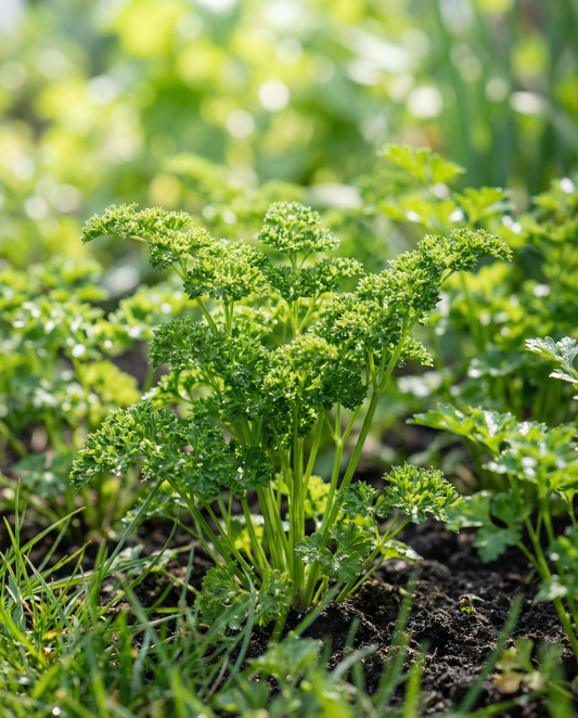 Gekrulde peterselie Bravour (Petroselinum crispum) – eenjarige kruidenzaden van SeedsChoice