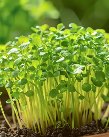 Tuinkers bladgewas zaden (Lepidium sativum) – eenjarige groente