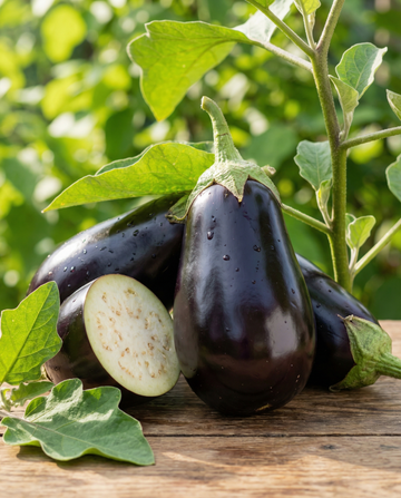 Aubergine Black Beauty (Solanum melongena) – eenjarige groentezaden van SeedsChoice