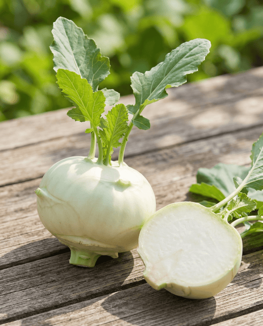 Koolrabi Lanro (Brassica oleracea) – eenjarige groentezaden van SeedsChoice