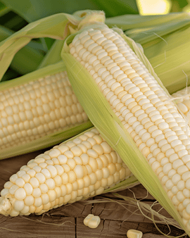 Suikermaïszaden Glacial Zea Mays eenjarig wit ras