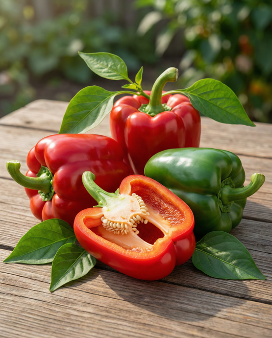 Paprika Yolo Wonder (Capsicum annuum) – eenjarige groentezaden van SeedsChoice
