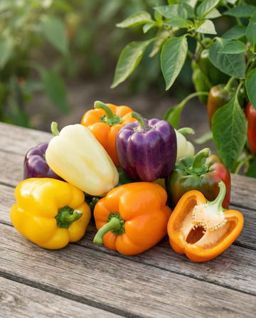Paprika 5 Colour Mix (Capsicum annuum) – eenjarige groentezaden van SeedsChoice