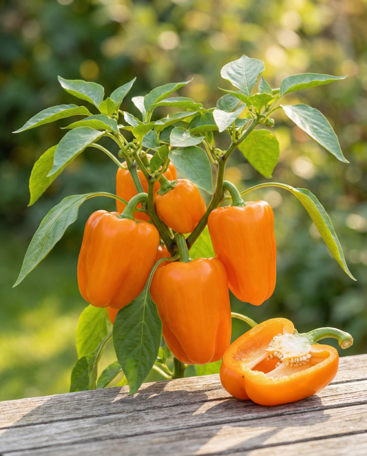 Paprika Orange Horizon (Capsicum annuum) – eenjarige groentezaden van SeedsChoice