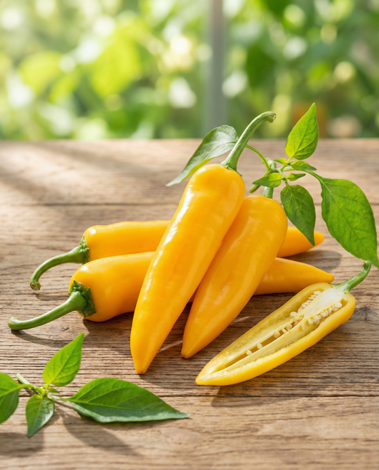 Paprika Palladio F1 Yellow Fruit (Capsicum annuum) – eenjarige groentezaden van SeedsChoice