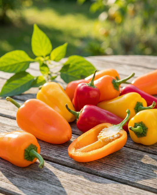 Snackpaprika Mix (Capsicum annuum) – eenjarige groentezaden van SeedsChoice