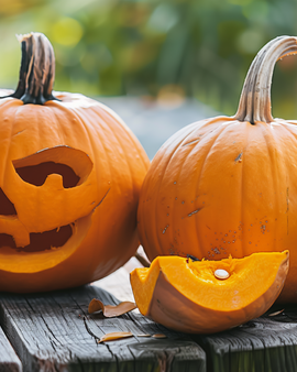 Halloweenpompoenzaden Jack O Lantern Cucurbita Pepo eenjarig
